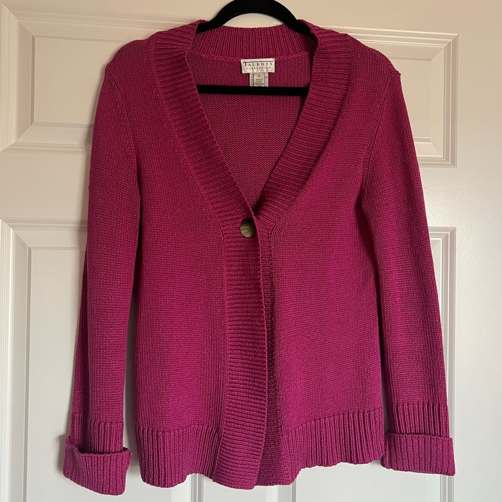 Silk & Cotton Vintage Talbots Women's Pink Sweater